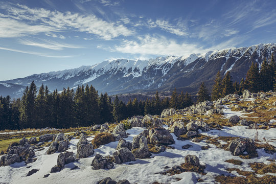 Zanoaga meadow, Piatra Craiului mountains, Romania