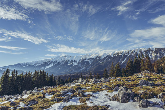 Zanoaga meadow, Piatra Craiului mountains, Romania
