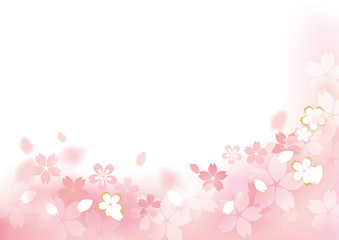 桜 フレームふわり 下四