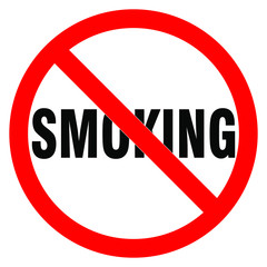 No smoking  sign. Forbidden sign icon isolated on white background vector illustration