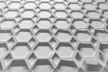 abstract hexagonal pattern for texture and background