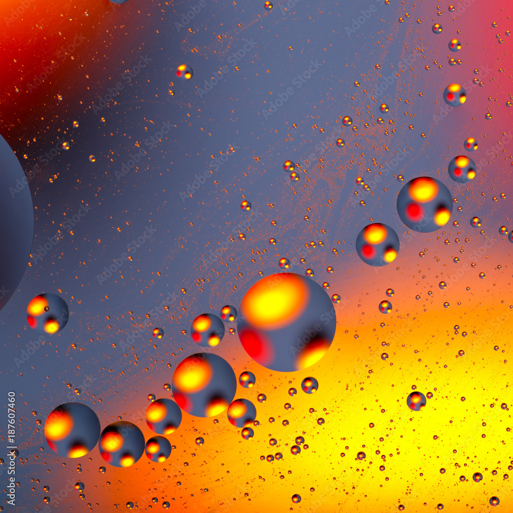 Poster space of bubbles balls abstraction background for web design and greeting cards