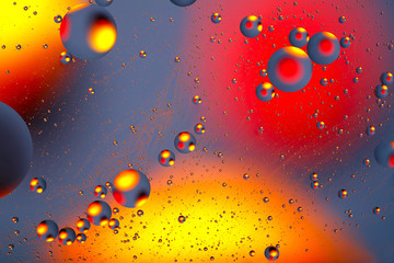 Space of bubbles balls abstraction background for web design and greeting cards