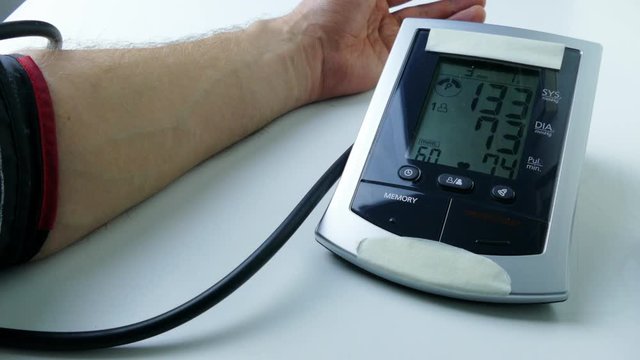 Tonometer. Blood Pressure Measuring Home Device.