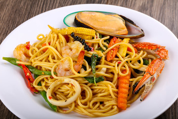 Seafood spaghetti