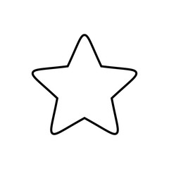 Bookmark star vector icon