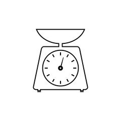 Libra.Food scale tool vector icon