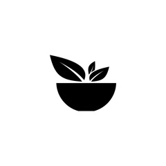 Cup with vegetables vector icon
