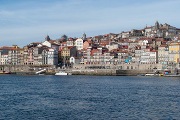 Fototapeta na wymiar Ribeira - the old town of Porto, Portugal