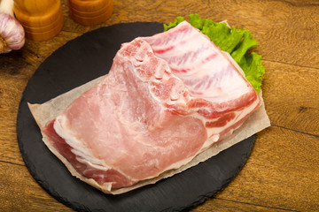 Raw pork meat