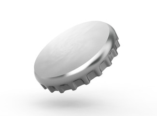 Metallic bottle cap - 3d render