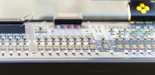 Real sound music mixer control panel ( concert )