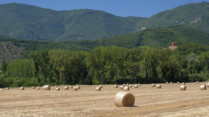 Country landscape between Rieti (Lazio) and Terni (Umbria)