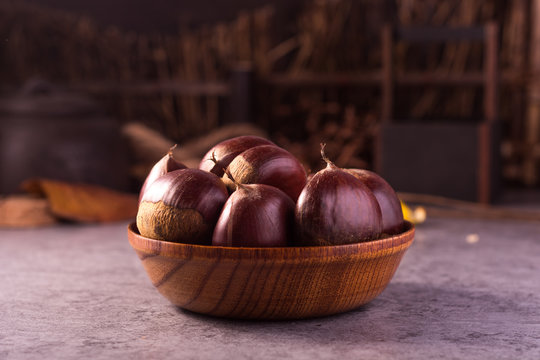 Chinese Food, Peeled Roasted Chestnut