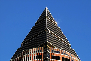 Turmspitze vom Messeturm in Frankfurt am Main