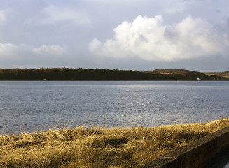 Clouds and calm sea composition