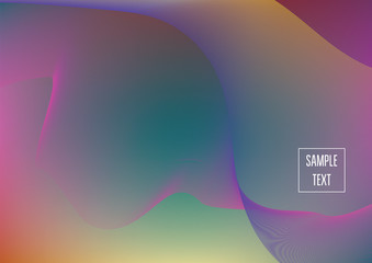 Iridescent neon colored minimal horizontal business background. Funky glitch banner, futuristic tech digital wallpaper. Bright colors pearlescent sparkling vibrant illustration. Luxury modern design