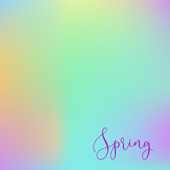 Tender spring vector background. Colorful banner design.