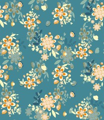 Seamless spring floral pattern