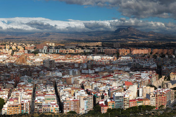 a photo of city blocks from a height