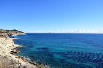 Fototapeta na wymiar Spanish sea coastline 