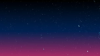 Bright stars on dark night sky. Vector © zozulinskyi