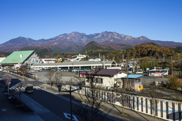 The streets of Nikko, a city located in Tochigi Prefecture, in the northern Kanto region of Japan, famous for its Shinto shrines and Buddhist temples
