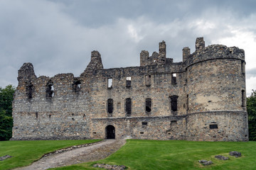 Fototapeta na wymiar Balvenie Castle at Dufftown in Scotland