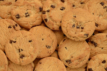 Chocolate Chip Cookies Food Background