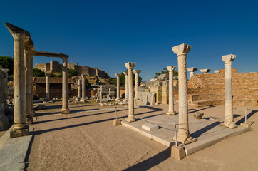The ruins of the church of Saint Apostle John in Selcuk, Ephesus, Turkey