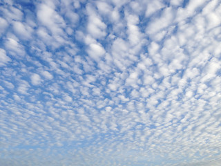 blue sky with more cloud from morning time