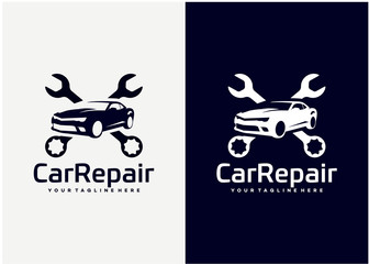 Car Repair Logo Template Design Vector, Emblem, Design Concept, Creative Symbol, Icon