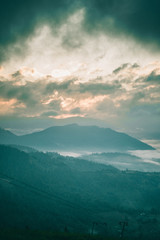 Рассвет в горах