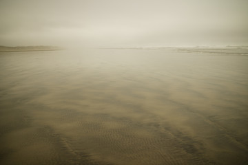 Beach fog ocean