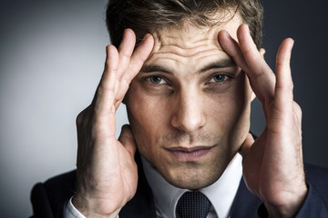 worried business man