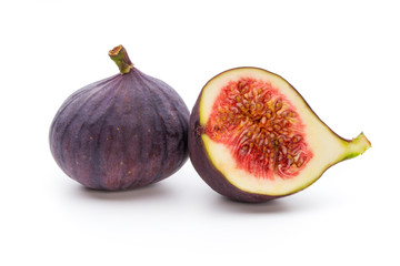 Fruits figs isolated on white background.