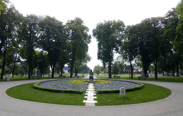 Fototapeta premium Beautiful colorful park