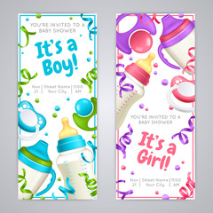 Baby Shower Vertical Banners