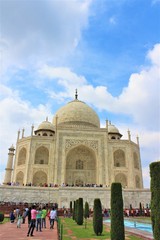Fototapeta na wymiar Taj Mahal, worlds most beautiful building