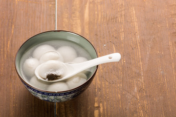 Rice ball sweet soup/gruel