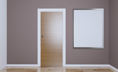 Modern Empty  office Cabinet. Meeting room. 3D rendering.. Blank paintings