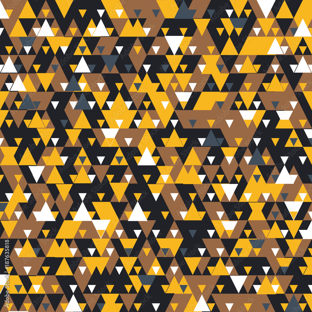 Poster Modern background with cool triangular shapes pattern 3d rendering