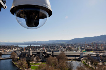 Die Webcam von Zürich Tourismus auf dem Dach des MAriott Hotels.