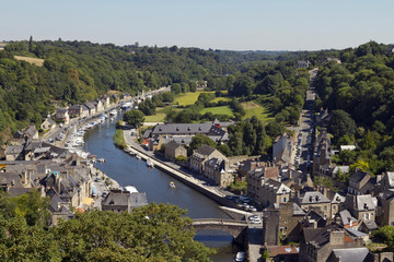 Dinan Port on the Rance River, Breton