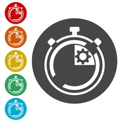 Time management icon for startup business, Time Management icon 
