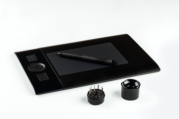 graphic tablet with pen