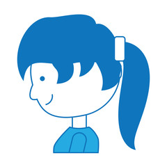 cartoon woman icon