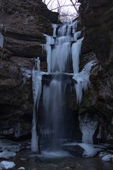 Frozen Lost Creek Waterfall Ice Sculpture