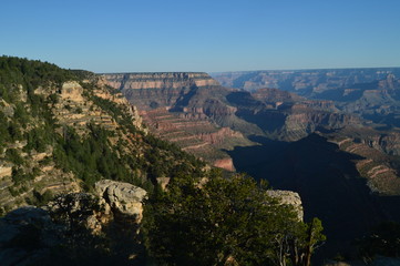 Fototapeta premium Grand Canyon Of The Colorado River. Geological formations. June 23, 2017. Grand Canyon, Arizona, USA. EEUU.