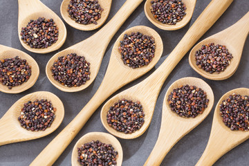 Seeds of black quinoa - Chenopodium quinoa